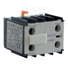 TRACON Homlokoldali segédérintkező TR1K segédkontaktorokhoz 230V, 50Hz, 2A, 2×NC+2×NO villanyszerelés