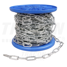 TRACON Hosszúszemű lánc, 5-ös, horganyzott5x20x45mm villanyszerelés