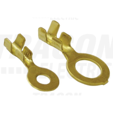 TRACON HSZ4 Sajtolható szigeteletlen szemes saru, sárgaréz 1-2,5mm2, M4 villanyszerelés