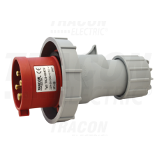 TRACON Ipari csatlakozó dugó, fokozott védelemmel32A, 400V, 3P+E, 6h, IP67 villanyszerelés