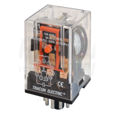 TRACON Ipari relé24V AC / 3×CO, (3A, 230V AC / 28V DC) villanyszerelés