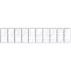 TRACON Jelölőlapka TSKA, TSKB sorozatkapocshoz, (10 modul), W=8mm TSKA6..,