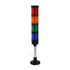 TRACON Jelző oszlop piros,sárga,zöld,kék 24V AC/DC LED hangjelzővel világítási kellék