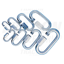 TRACON Karabiner, csavaros, acéld=5mm, 1270N villanyszerelés