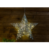 TRACON Karácsonyi LED ablakdísz, csillag, fém, elemes