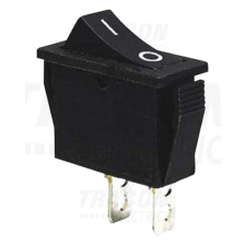 TRACON Készülékkapcsoló, BE-KI, fekete (0-I felirat)16(6)A, 250V AC villanyszerelés