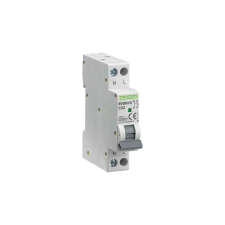 TRACON Kismegszakító, 1+N pólus, C karakterisztika  32A, C, 1P+N, 10kA villanyszerelés