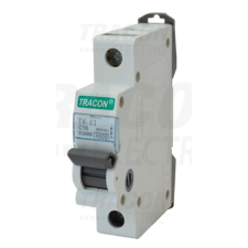 TRACON Kismegszakító, 1 pólus, B karakterisztika20A, 4,5 kA villanyszerelés
