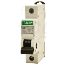 TRACON Kismegszakító, 1 pólus, C karakterisztika16A, 4,5 kA villanyszerelés