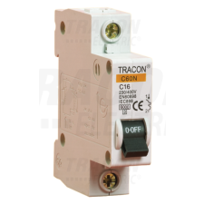 TRACON Kismegszakító, 1 pólus, C karakterisztika40A, 6kA villanyszerelés