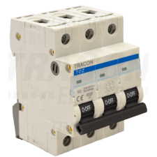 TRACON Kismegszakító, 3 pólus, B karakterisztika16A, 6kA villanyszerelés