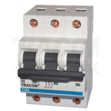 TRACON Kismegszakító, 3 pólus, B karakterisztika32A, 10kA villanyszerelés