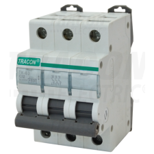 TRACON Kismegszakító, 3 pólus, B karakterisztika40A, 4,5 kA villanyszerelés