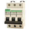 TRACON Kismegszakító, 3 pólus, C karakterisztika25A, 4,5 kA