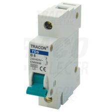 TRACON Kismegszakító, színes karral, 1 pólus, C karakterisztika1A, 6kA villanyszerelés