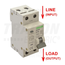 TRACON Kombinált védőkapcsoló, 2P, 2 modul, C20 villanyszerelés