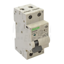 TRACON Kombinált védőkapcsoló elektromechanikus, 2P, 2 modul, B50 villanyszerelés