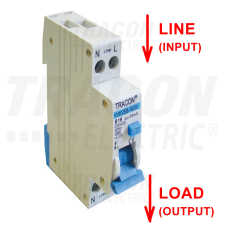 TRACON Kombinált védőkapcsoló, elektronikus, 2P, B karakterisztika B13, 100mA, 6kA, AC, E3 villanyszerelés