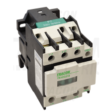 TRACON Kontaktor 660V, 50Hz, 25A, 11kW, 230V AC, 3×NO+1×NC villanyszerelés
