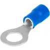 TRACON KSZ16-10 Szigetelt szemes saru, ónozott elektrolitréz, kék 16mm2, M10, (d1=5,7mm, d2=10,5mm),PVC