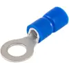 TRACON KSZ5 Szigetelt szemes saru, ónozott elektrolitréz, kék 2,5mm2, M5, (d1=2,3mm, d2=5,3mm),PVC