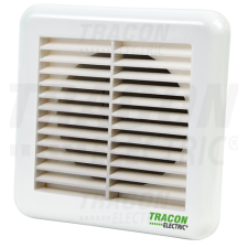 TRACON Kültéri fix zsalu ráccsalfürdőszoba ventilátorhoz151×151×45mm, D=96mm villanyszerelés