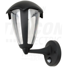 TRACON LED kültéri fali lámpa mozg.érz.álló kar230 VAC, 50 Hz, 8 W, 550 lm, 3000 K, IP54, EEI=G kültéri világítás