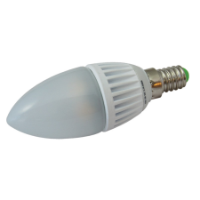 TRACON LED lámpa E14 (5W/250°) Gyertya meleg fehér izzó