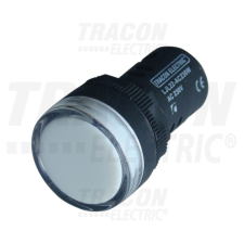 TRACON LJL16-WF LED-es jelzőlámpa, fehér 400V AC, d=16mm világítás
