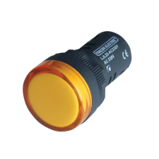TRACON LJL22-YD LED-es jelzőlámpa, sárga 48V AC/DC, d=22mm világítás
