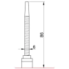 TRACON LS7166 Helyzetkapcsoló, rugószáras-pálcás 1×CO, 2A/230V AC, 86mm, IP40