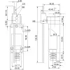TRACON LSME8107 Helyzetkapcsoló, billenőkar-pálca 1×NO+1×NC, 5A/250V AC, 0-100mm, IP65