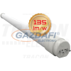 TRACON LT8GH12018WW Üveg LED világító cső, opál burás 230 V, 50 Hz, G13, 18 W, 2350 lm, 3000 K, 200°, EEI=A+