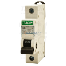 TRACON MB-1C-16 Kismegszakító, 1 pólus, C karakterisztika 16A, 4,5 kA villanyszerelés