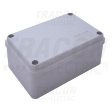 TRACON MED12085 Elektronikai doboz, világos szürke, teli fedéllel 120×80×50mm, IP56 villanyszerelés