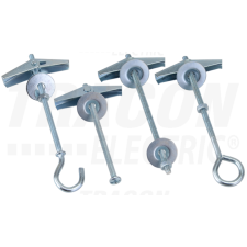 TRACON Mennyezet csavar, kampó fejjel, anyával, alátéttelM4, L=95mm villanyszerelés