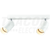TRACON Mennyezeti állítható spot lámpatest, fehér100-240VAC, 50Hz, 2xGU10, max.2x35W