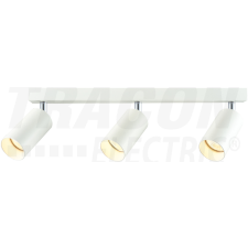 TRACON Mennyezeti állítható spot lámpatest, fehér100-240VAC, 50Hz, 3xGU10, max.3x35W világítás