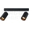 TRACON Mennyezeti állítható spot lámpatest, fekete100-240VAC, 50Hz, 2xGU10, max.2x35W