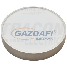 TRACON MFDS8W Műanyag búrás falon kívüli LED lámpatest ezüst peremmel 230 V, 50 Hz, 8 W, 600 lm, 3000 K, EEI=A világítás