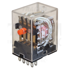 TRACON Miniatűr relé230V AC / 4×CO (3A, 230V AC / 28V DC) villanyszerelés