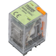TRACON Miniatűr teljesítményrelé tesztgombbal és állapotjelzéssel 110V AC / 2×CO 12A villanyszerelés