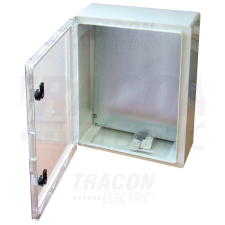 TRACON Műanyag elosztószekrény átlátszó ajtóval villanyszerelés