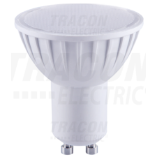 TRACON Műanyag házas SMD LED spot fényforrás230 V, 50 Hz, GU10, 7 W, 450 lm, 4000 K, 120°, EEI=G villanyszerelés