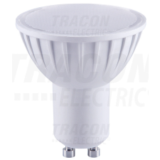 TRACON Műanyag házas SMD LED spot fényforrás 230 V, 50 Hz, GU10, 7 W, 450 lm, 2700 K, 120°, EEI=A+ izzó