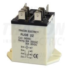 TRACON Nagyteljesítményű relé48V AC / 2×CO (30A, 230V AC / 28V DC) villanyszerelés