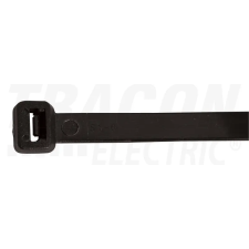 TRACON Normál kábelkötegelő 280×8,0mm, fekete villanyszerelés