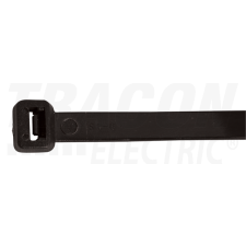 TRACON Normál kábelkötegelő, fekete300×7.8mm, D=5-80mm, PA6.6 villanyszerelés