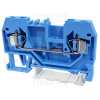 TRACON Nullavezető ipari sorozatkapocs, rugós, sínre, kék 800V 24A 0.08-2.5 mm2 2P