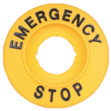 TRACON NYG3-ES60H EMERGENCY STOP lap d=60mm, h=8mm, ABS villanyszerelés
